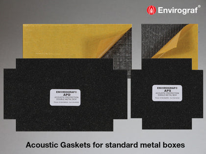 Acoustic & fire protection gaskets for metal boxes 