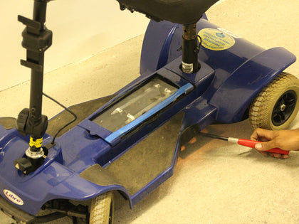 EnviroBurst fire stop system for mobility scooters