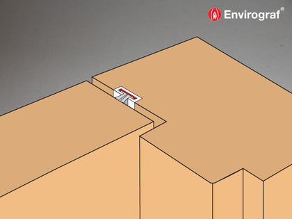 Rebated intumescent fire and fire/smoke seals in two types